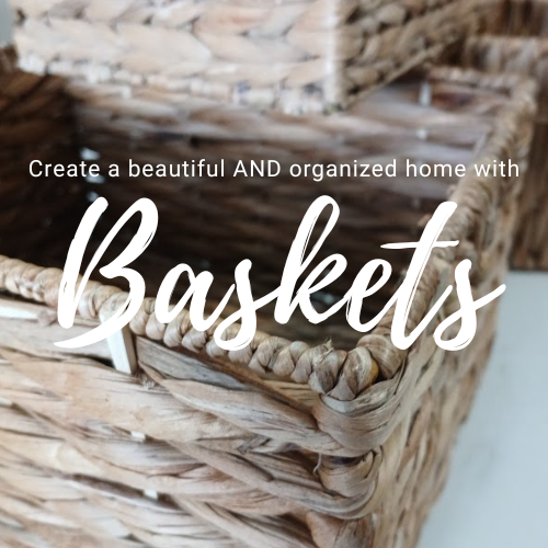 Using Baskets to Create a Beautiful (and organized) Home